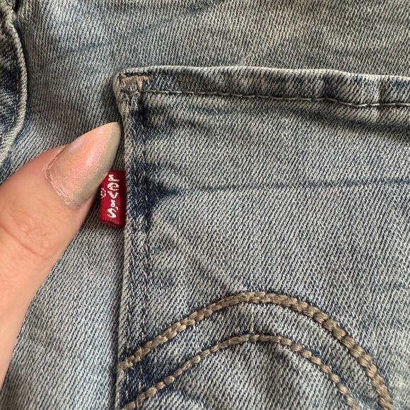 Levi's 524 Light Blue Skinny Jeans - Picture 3 of 5